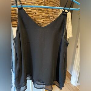 Sheer, light black tank